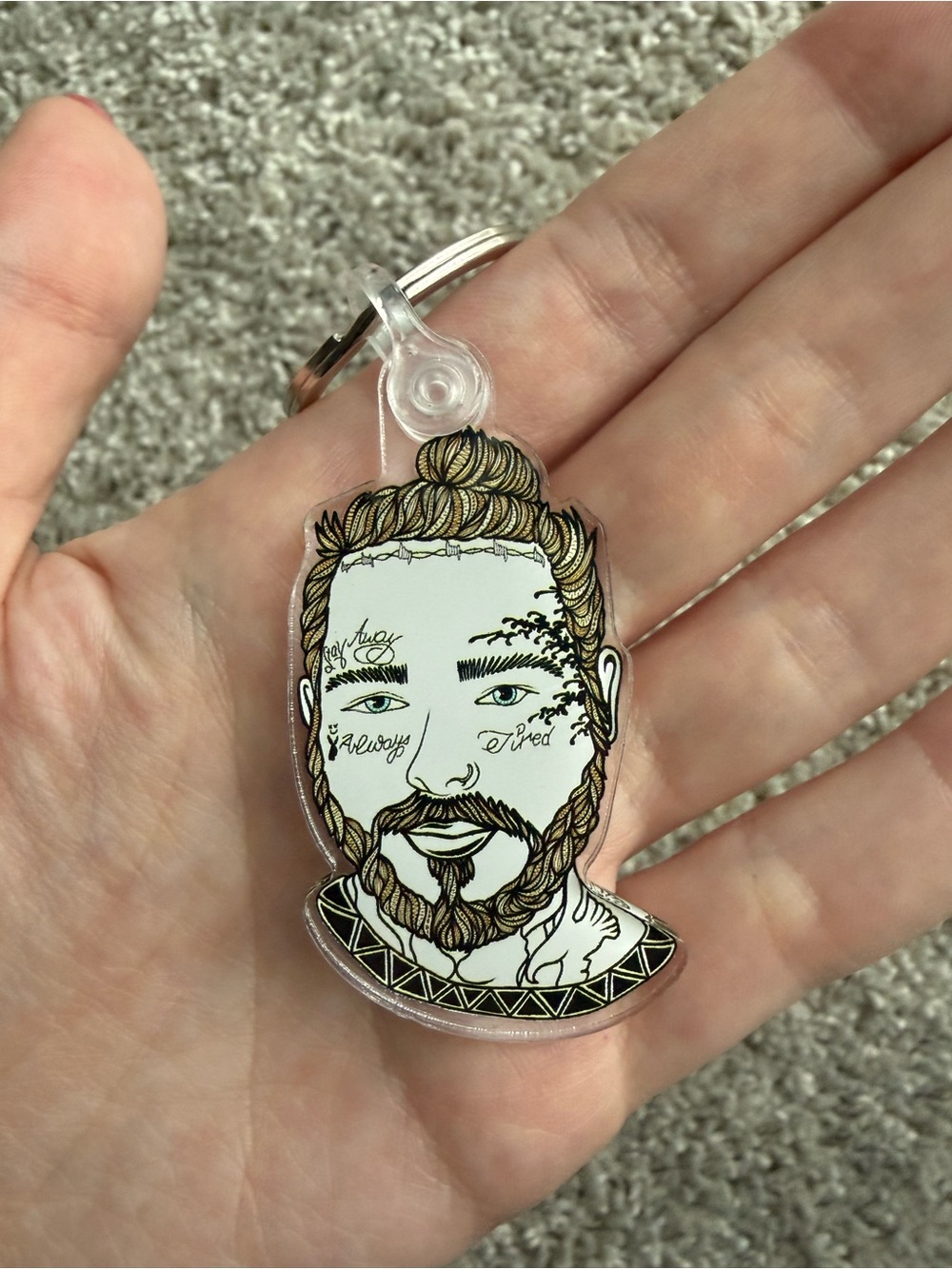 Post Malone Keychain